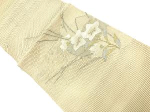 アンティーク　絽　草花模様織出し袋帯（材料）
